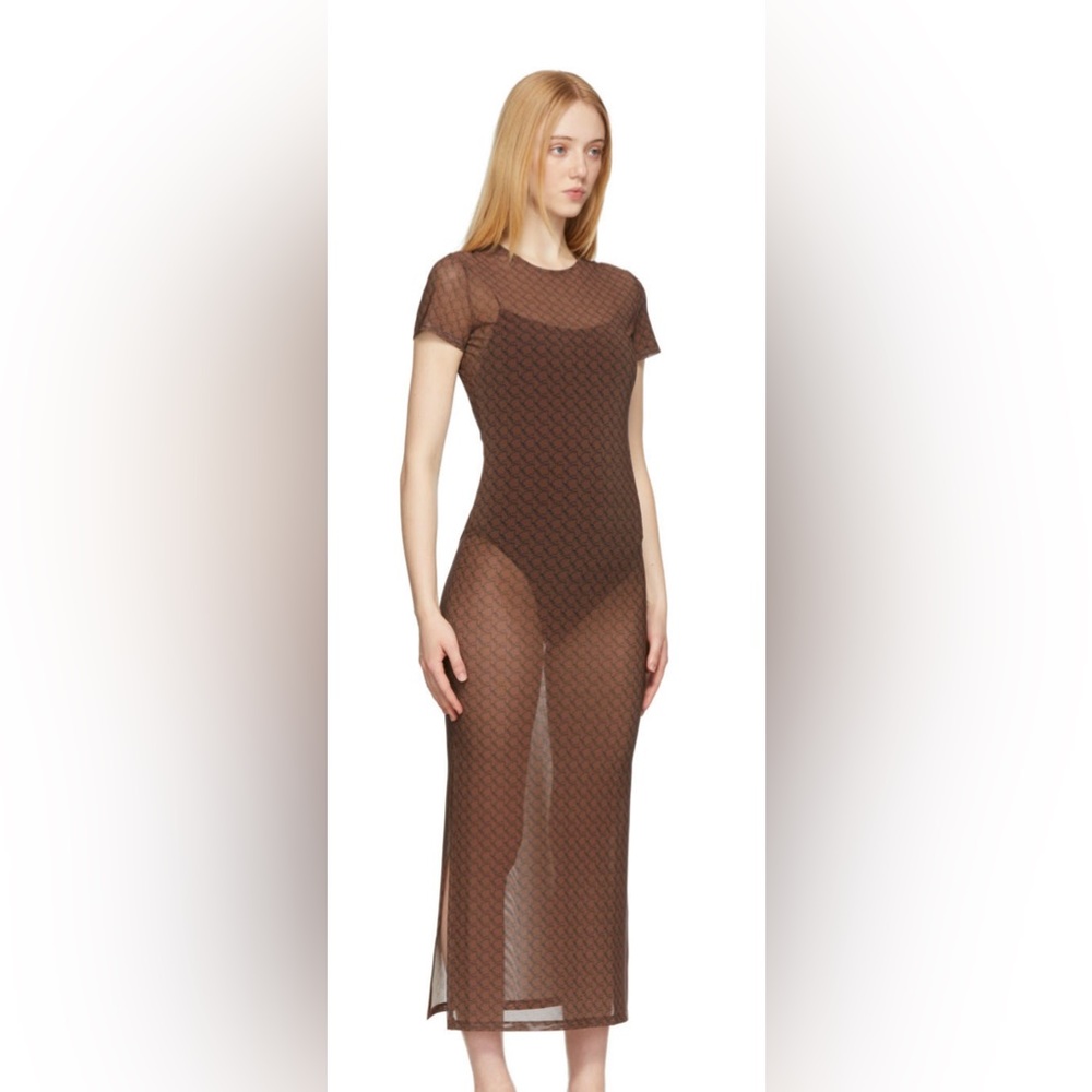 MIAOU Brown Billie Dress Medium NWT - Picture 3 of 9
